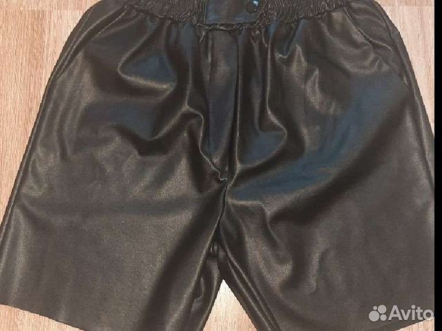 Шорты экокожа