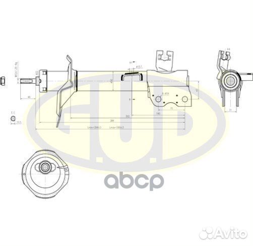 Амортизатор зад лев GSA334363 G.U.D