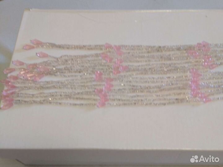 Пояс из бисера с кистями