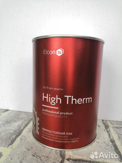 Термостойкий лак Elcon High Therm бесцветный, 0,7л