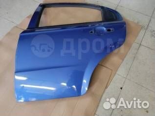 Дверь chevrolet aveo т250, синяя