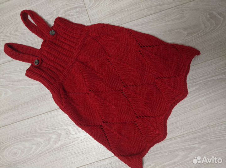 Сарафан вязаный детский