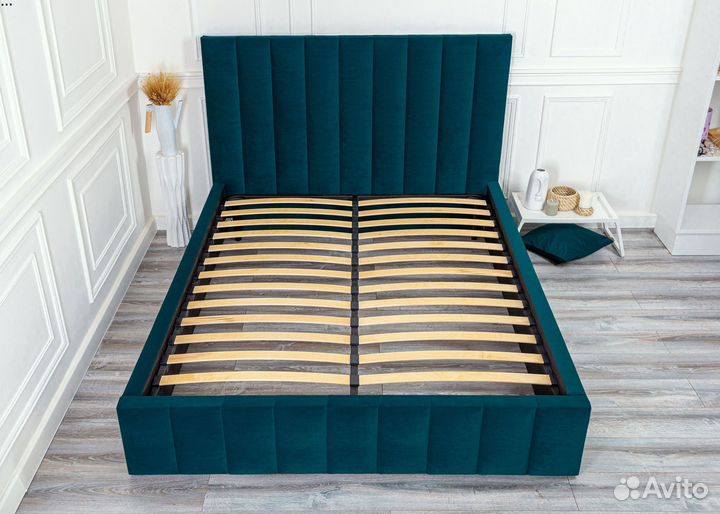 Кровать 160х200 морская волна Богема