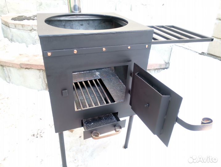 Печь для казана. Учаг. Казан мангал