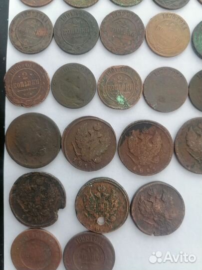 Царские старинные медные монеты навыбор