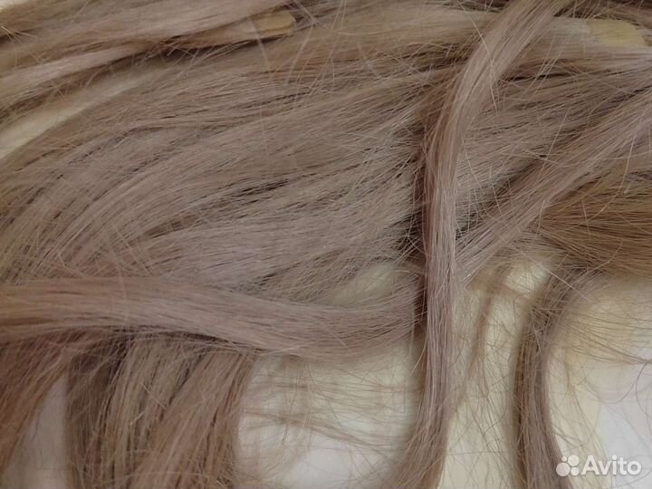 Волосы для наращивания блонд на лентах