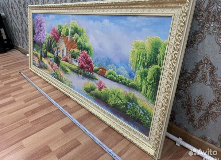 Картина из круглых алмазов