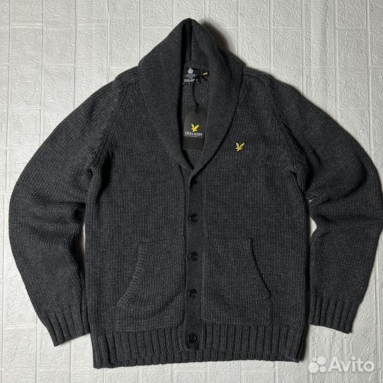 Шерстяной кардиган Lyle & Scott M оригинал новый