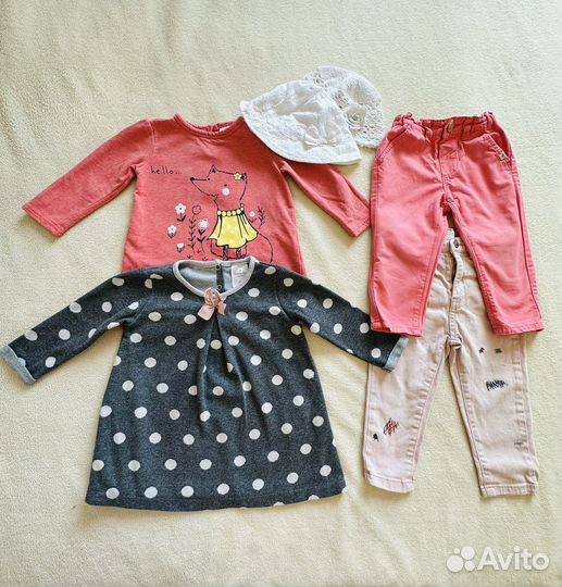 Вещи на девочку пакетом. Размер 80