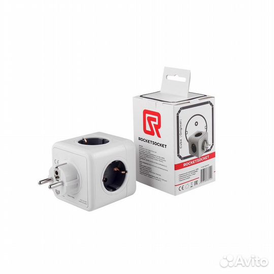 Разветвитель Cube Original 5 Euro 16A RocketSocket