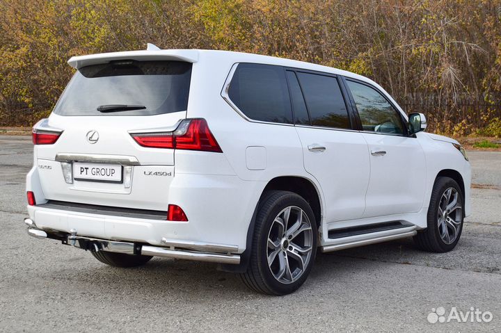 Фаркоп с нержавейкой Toyota Land Cruiser 200