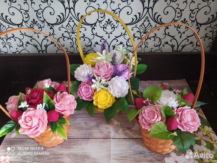Букеты из мыла ручной работы