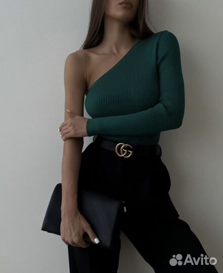 Лонгслив с одним рукавом на одно плечо