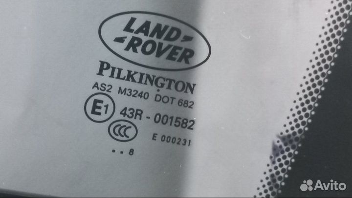 Стекло двери форточка заднее левое Land Rover