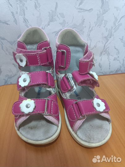 Ортопедические сандали для девочки 21 размер