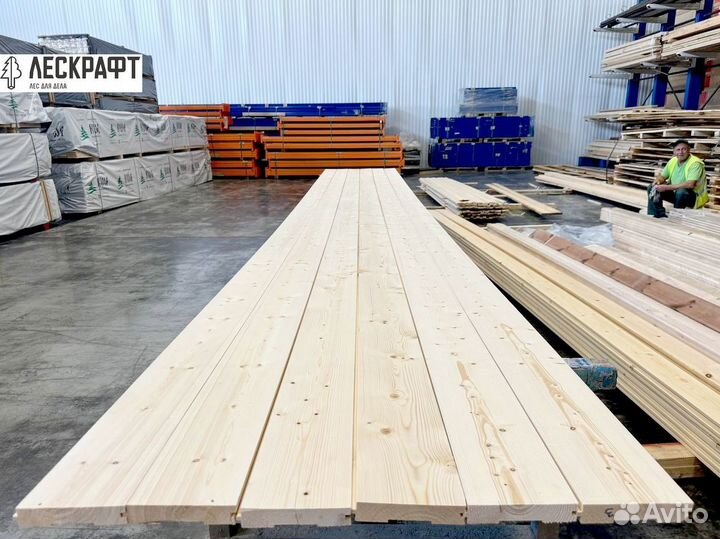 Доска пола 28*145*6000 мм сорт AB ель