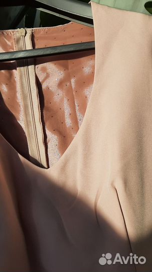 Вечернее платье пудровое 42-44 размер