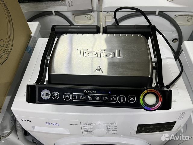 Гриль Tefal GC730D34 Optigrill+ smart серебристый