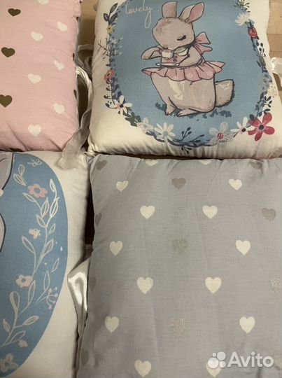 Подушка бортики на кроватку детскую