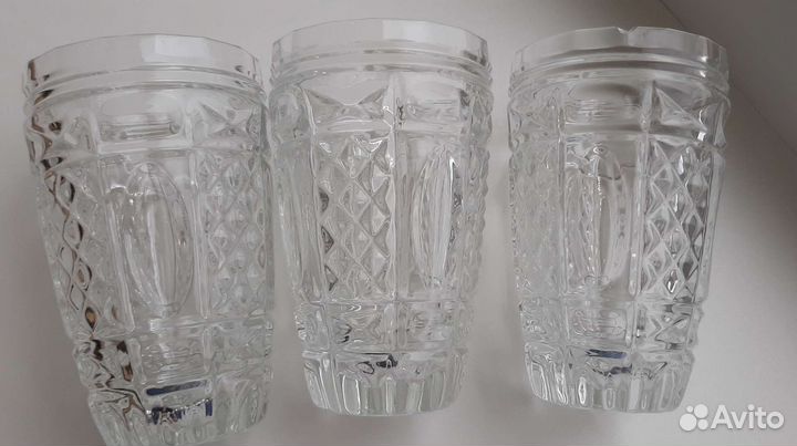 Хрустальные стаканы, пивная кружка СССР
