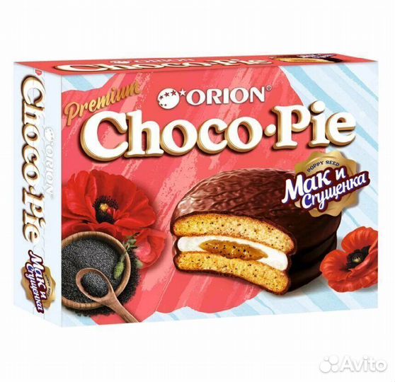 Пирожное Choco Pie Мак и Сгущенка 336 г