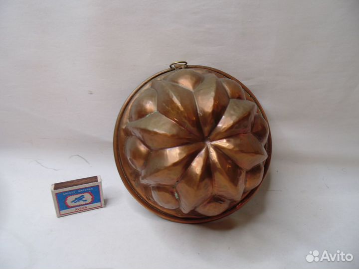 Антиквариат из Европы.Стар форма для выпечки Медь