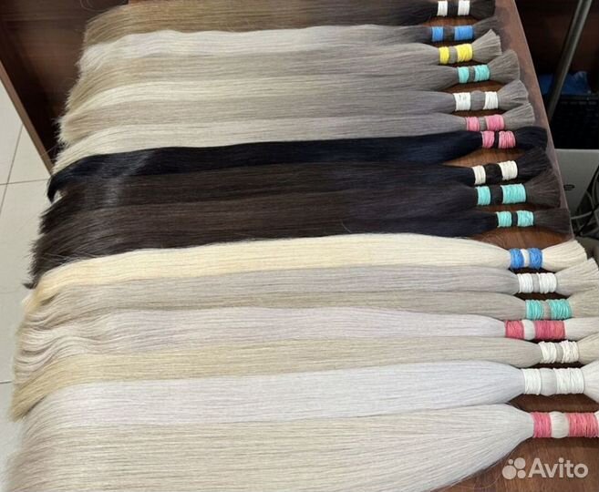 Натуральные волосы для наращивания 50-70 см