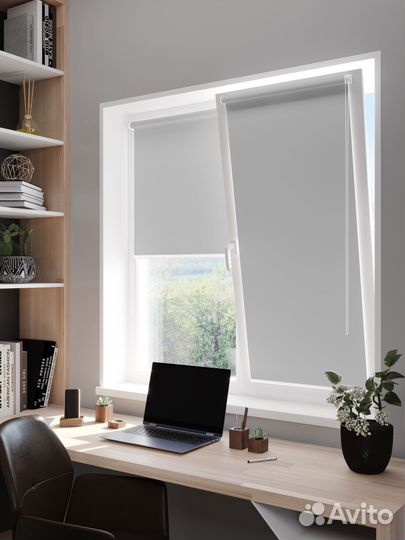 Рулонные шторы, жалюзи, блэкаут (под ключ)