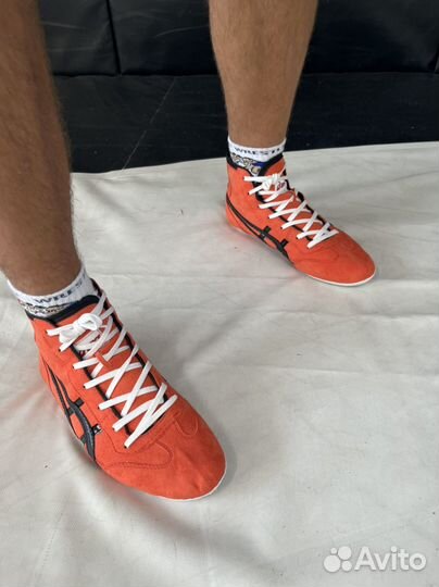 Борцовки asics tiger размеры/цвета/оранжевый