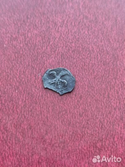 Монета чешуя полушка Ивана Грозного, кг 98