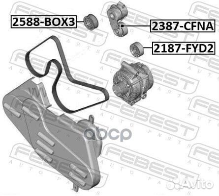 Ролик обводной 2588-BOX3 Febest