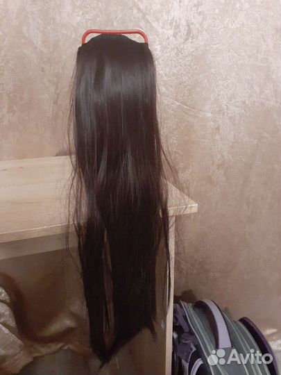 Волосы - косичка 60 см, цвет шоколад