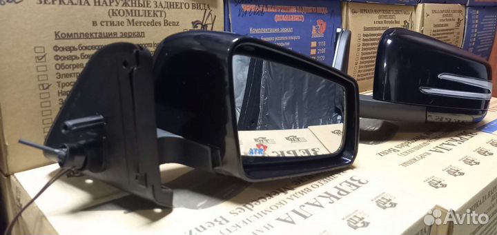 Зеркала Мерседес на Ниву с бегающим повторителем