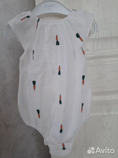 Муслиновый боди 80 86