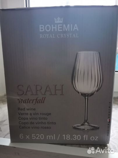 Набор бокалов для вина Bohemia Royal Crystal Sarah