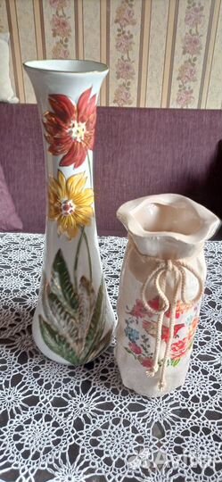 Вазы, графин, ракушка