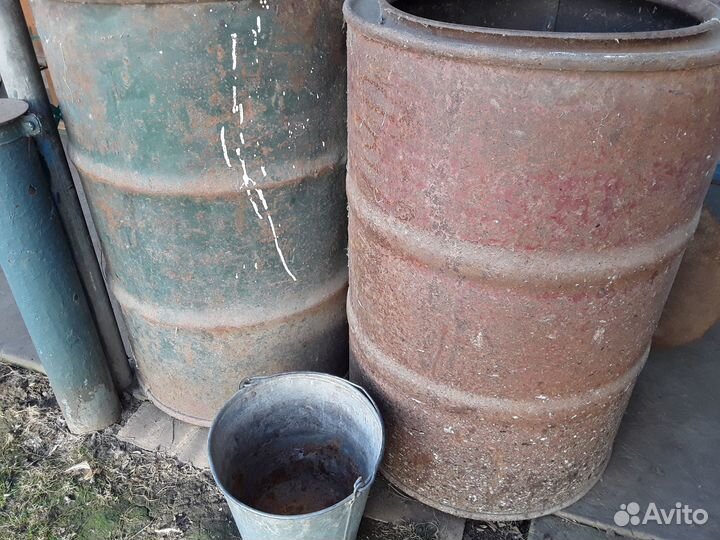 Емкость для хранения металл, бочки советские