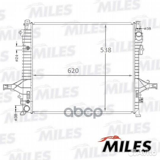 Радиатор volvo XC90 2.5/3.2 02- acrb106 Miles