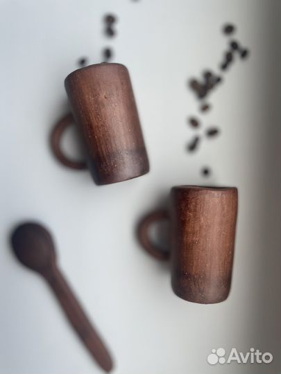 Кофейные чашки. Натуральная глина. Ручная работа