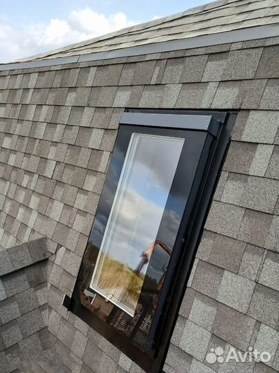 Мансардное окно из профиля Rehau 640x1240 мм