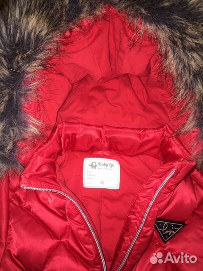 Зимний комбинезон для девочки 80 86 92