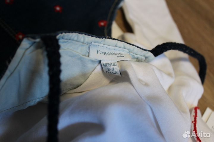 Кофта с джинсовым комбинезоном OVS на девочку