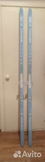 Беговые лыжи Fischer с ботинками 45 р-р