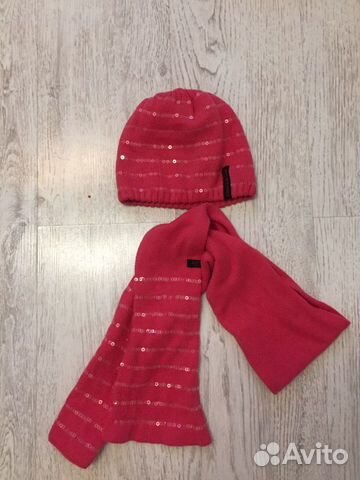 Комплект шапка и шарф для девочки