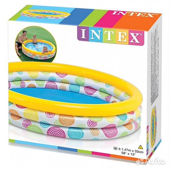 Детский бассейн Геометрия Intex (147х33)