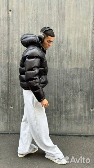 Пуховик zara moncler puffer jacket черный