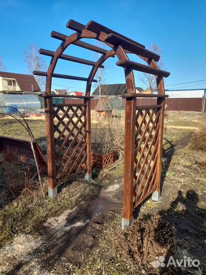 Арка для роз, декор, деревянная