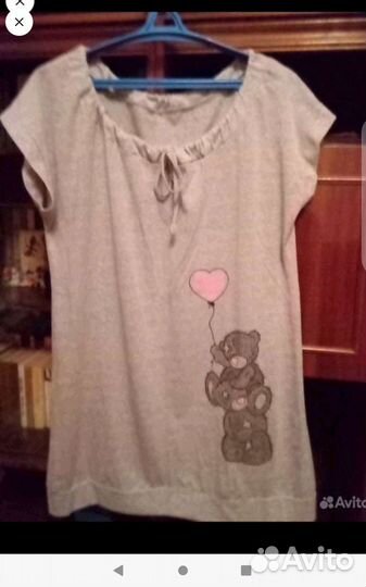 Платье,туника женская, хлопок 100%,50-52