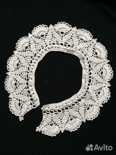 Воротник кружевной вязаный