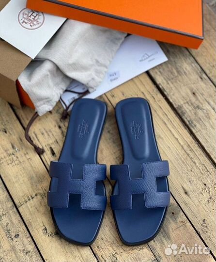 Тапочки hermes женские